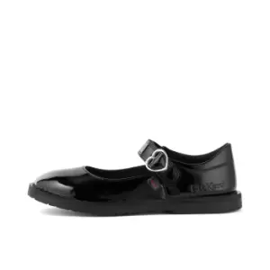 Kickers Junior Adlar Heart Patent Leather Mary Jane Shoes - Black - 13