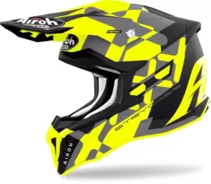 Airoh Strycker XXX Carbon Motocross Helmet, yellow, Size 2XL, yellow, Size 2XL