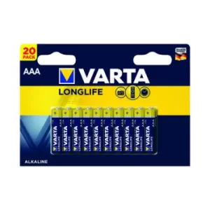 Longlife AAA Battery (Pack of 20) 04103101420