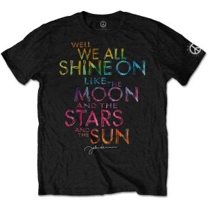 John Lennon - Shine On Mens Small T-Shirt - Black