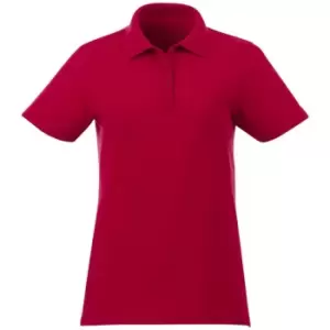 Elevate Liberty Womens/Ladies Private Label Short Sleeve Polo Shirt (XL) (Red)