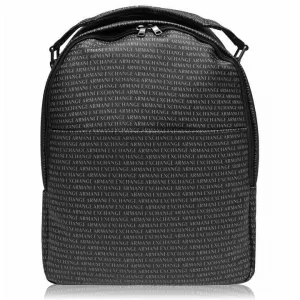 Armani Exchange Small All Over Logo Print Backpack