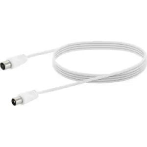 Schwaiger Antennas, SAT Cable [1x IEC plug - 1x IEC socket] 3.0 m White