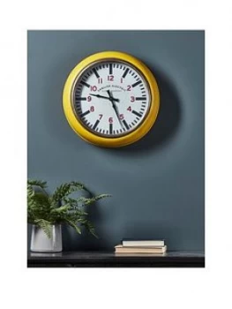 Cox & Cox Yellow Gas Station Style Clock