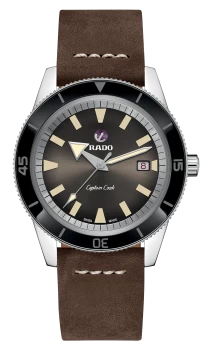 Rado Captain Cook Automatic Mens watch - Water-resistant 20 bar (200 m), Stainless steel, brown