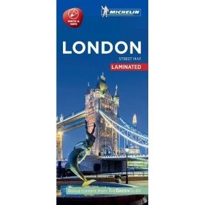 London - Michelin City Map 9201 Laminated City Plan Sheet map 2016