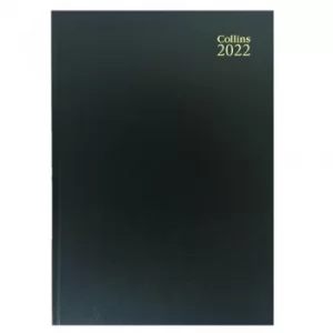 Standard Desk 52 A5 Day To Page 2022 Diary Black 52.99-22