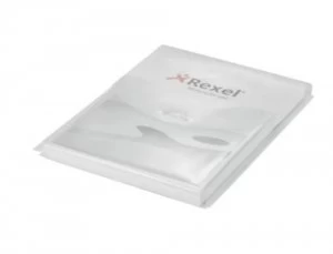 Rexel Expanding Punched Pocket A4 Clear PK5