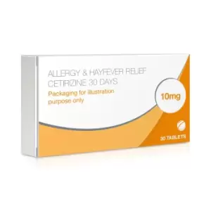 Allergy & Hayfever Relief Cetirizine 30 Days EXPIRY MAY 2023