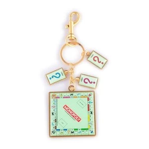 Hasbro - Monopoly Board With Card Charms Keychain - Multi-Colour