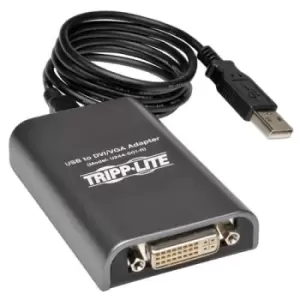 Tripp Lite U244-001-R USB 2.0 to DVI/VGA External Multi-Monitor Video Card 128 MB SDRAM 1920 x 1080 (1080p) @ 60 Hz