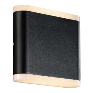 Nordlux Lighting - Nordlux Akron Outdoor Up Down Wall Lamp Black 3000K