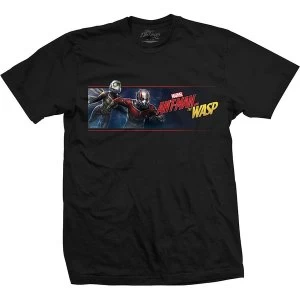 Marvel Comics - Ant Man & The Wasp Banner Unisex X-Large T-Shirt - Black
