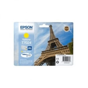 Epson Eiffel Tower T7024 XL Yellow Ink Cartridge