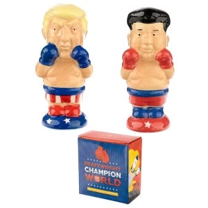Boxer President and Rocket Man Salt and Pepper