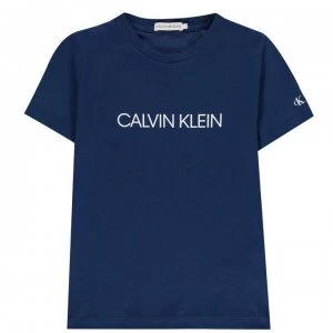 Calvin Klein Boys Institution T Shirt - Naval Blue C5G