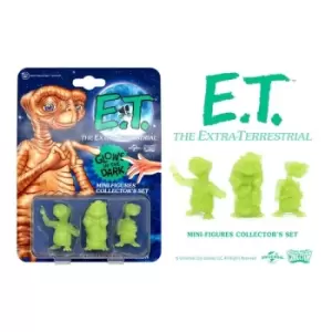 E.T. the Extra-Terrestrial Collector's Set Mini Figures 3 Pack Glowing Edition 5 cm