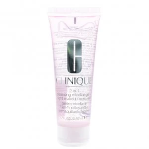 Clinique 2-In-1 Makeup Remover And Cleansing Micellar Gel 50ml For Women