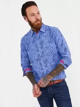 Joe Browns Embrace The Sounds Shirt - Blue Size XL, Men