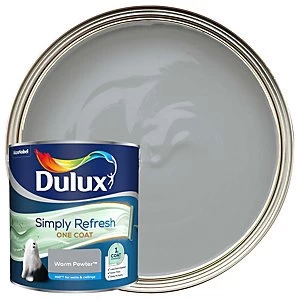 Dulux Simply Refresh One Coat Warm Pewter Matt Emulsion Paint 2.5L