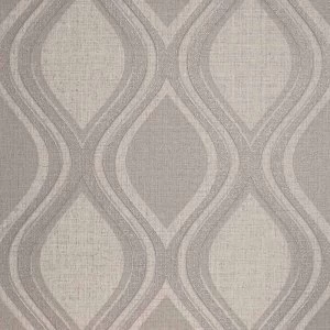 Arthouse Curve Taupe Wallpaper