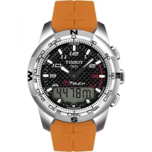 Mens Tissot T-Touch II Titanium Alarm Chronograph Watch