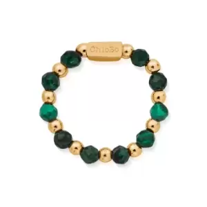 ChloBo Gold Plated Malachite Ring of Protection