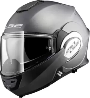 LS2 FF399 Valiant Single Mono Helmet, silver, Size S, silver, Size S