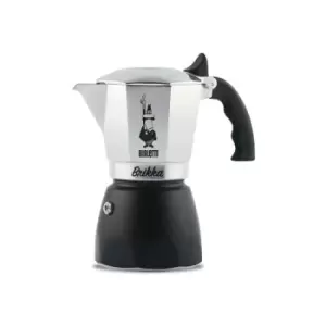 Bialetti Brikka 4 Cup Coffee Maker Black