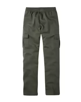 Cotton Traders Cargo Jog Pants in Green