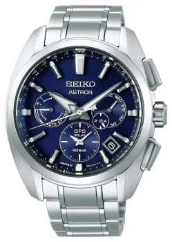 Seiko Astron Titanium Mens Solar Blue dial Watch