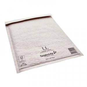 Mail Lite Bubble Lined Size LL 230x330mm White Postal Bag Pack of 50