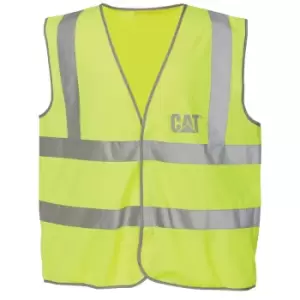 Caterpillar C1322024 HI VIS VEST / Mens Workwear (XLarge) (Yellow)
