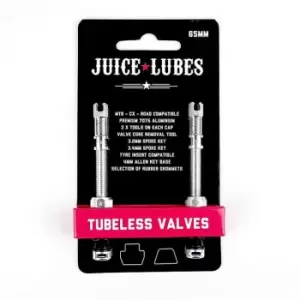 Juice Lubes Tubeless Valves, 48mm, Silver - Silver