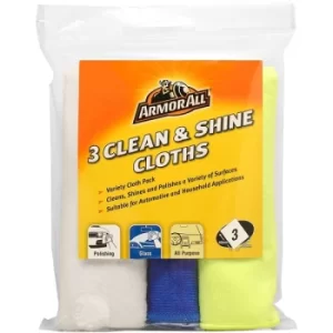 Armor All 3 Clean & Shine Cloths (Pack Of 6)