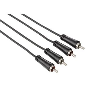 Hama Audio Cable, 2 RCA plugs - 2 RCA plugs, 10.0 m