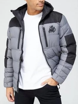 Kings Will Dream Boden Padded Jacket - Grey, Charcoal, Size XS, Men