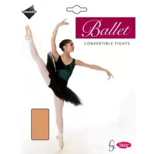 Silky Girls Dance Ballet Tights Convertible (1 Pair) (11-13 Years) (Tan)