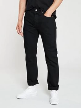 Levis 501 Original Fit Jeans - Black, Size 34, Inside Leg R=32", Men