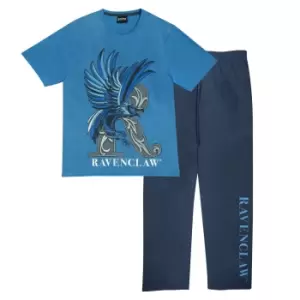 Harry Potter Mens Ravenclaw Pyjama Set (XXL) (Blue)