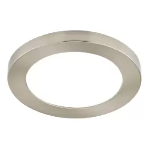 Spa 164mm Tauri LED Flush Ceiling Light Ring Satin Nickel