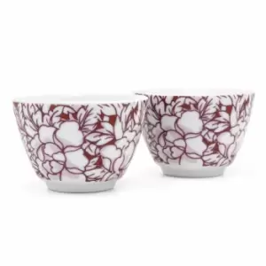 Bredemeijer Set of 2 Tea Cups Yantai Design - Red
