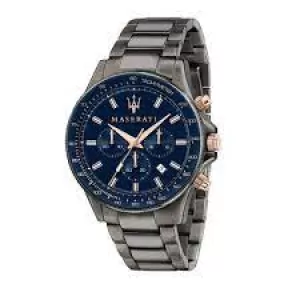 Maserati R8873640001 Mens Sfida Chronograph Grey Bracelet Wristw Colour - Blue