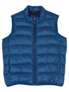Barbour Boys Trawl Padded Gilet - Blue, Size Age: 8-9 Years