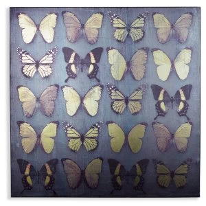 Arthouse Black Metallic Butterflies Canvas