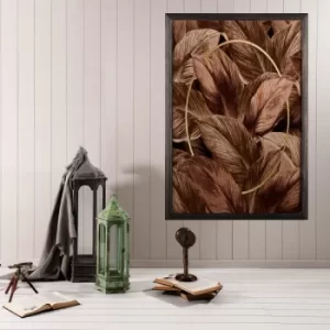 Fall Multicolor Decorative Framed Wooden Painting
