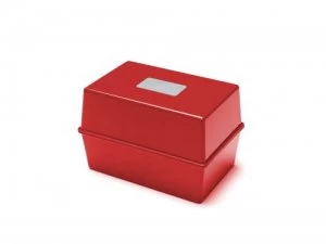 Value Deflecto Card Index Box (6 x 4") Red