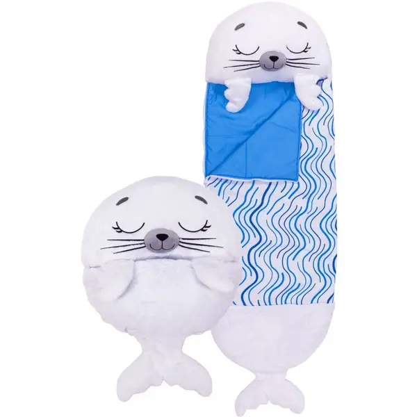 Happy Nappers White Seal Medium Sleeping Bag