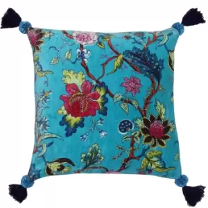 Riva Home Tree Of Life Cushion Cover (50 x 50cm) (Kingfisher Blue)