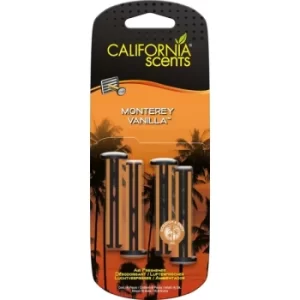 California Car Scents Monterey Vanilla Car Air freshener Scent Sticks (Case Of 6)